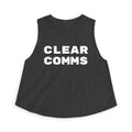 Women's Crop Top — CLEAR COMMS Graphic Crop Tank for Communicators & Marketers