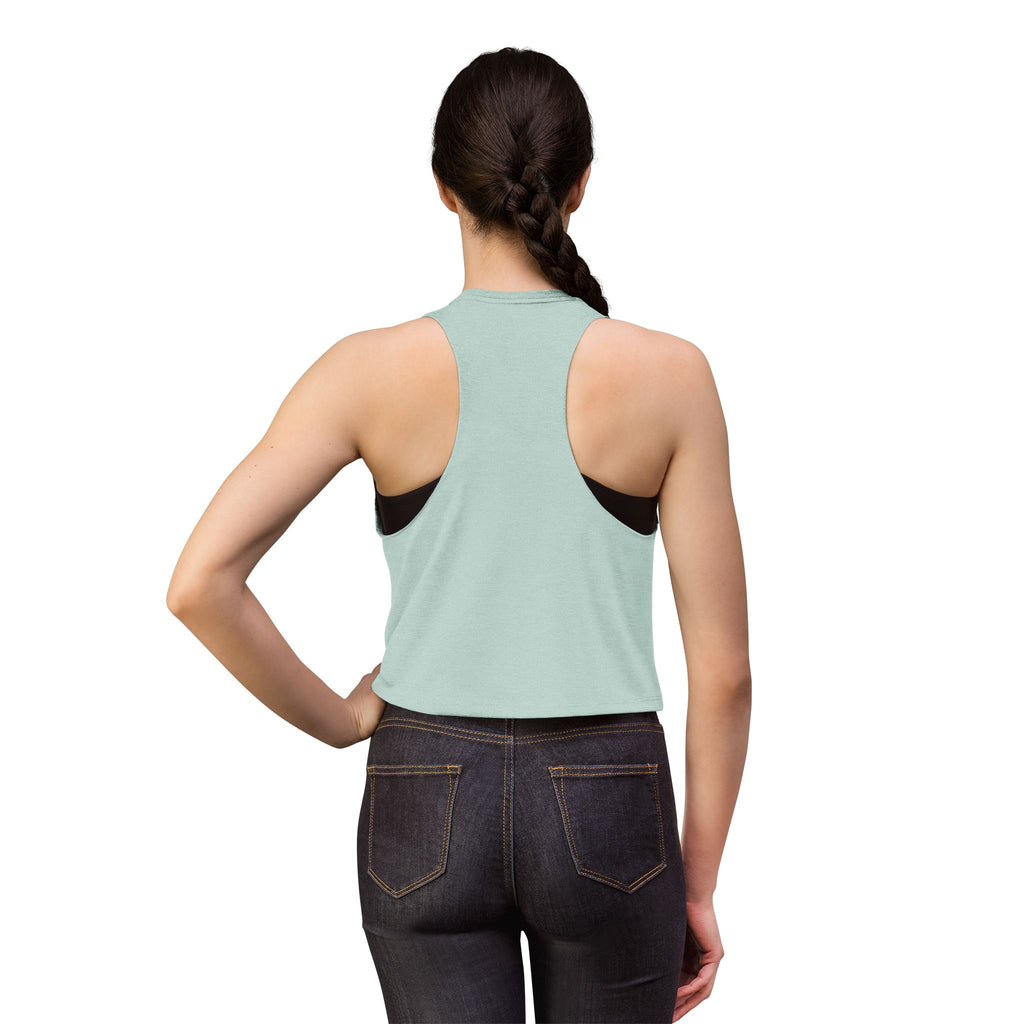 Women's Crop Top — CLEAR COMMS Graphic Crop Tank for Communicators & Marketers