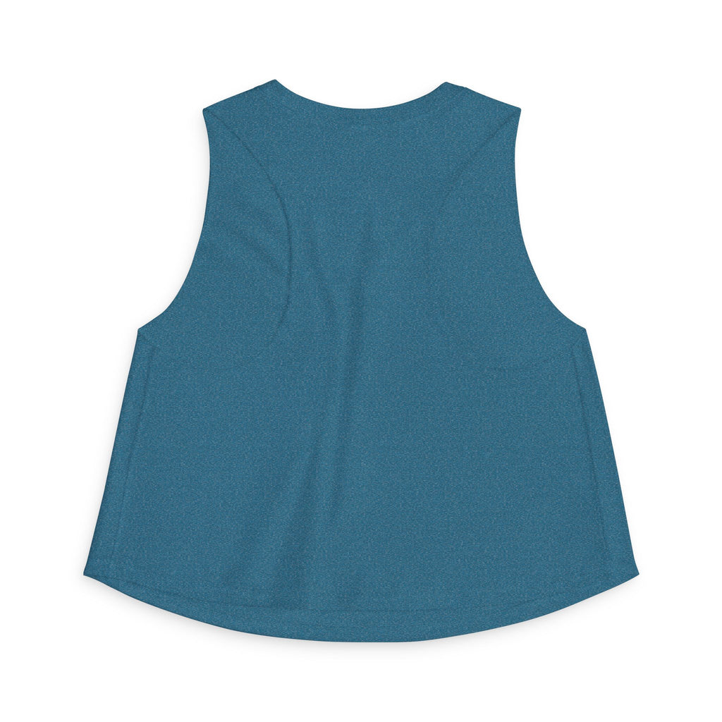 Women's Crop Top — CLEAR COMMS Graphic Crop Tank for Communicators & Marketers