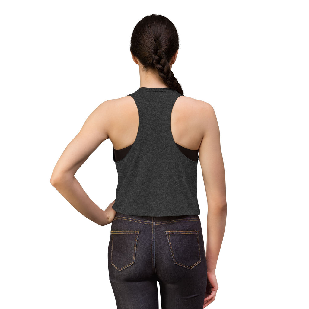 Women's Crop Top — CLEAR COMMS Graphic Crop Tank for Communicators & Marketers
